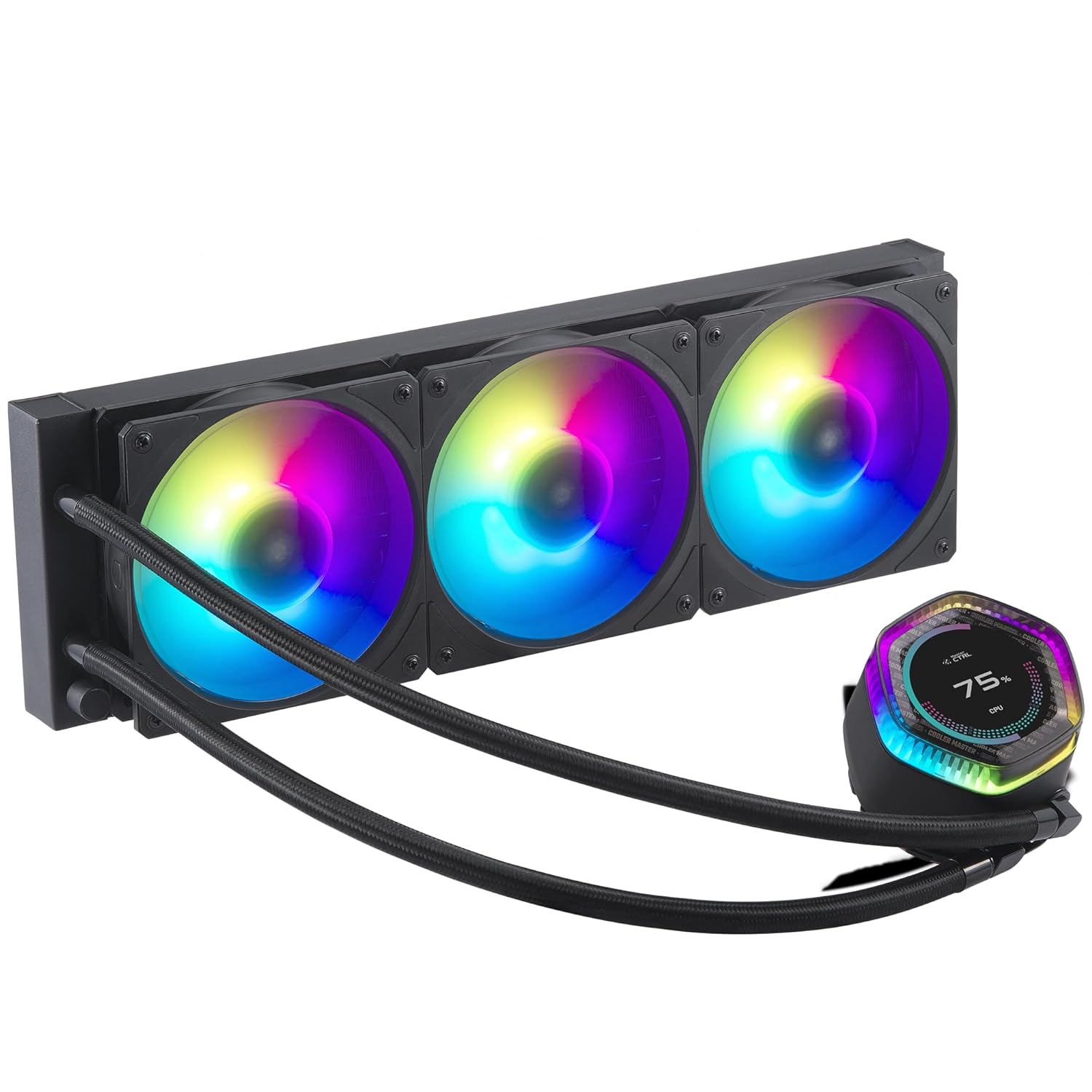 Alternative view of Cooler Master MasterLiquid ION 360 CPU Liquid Cooler - Black